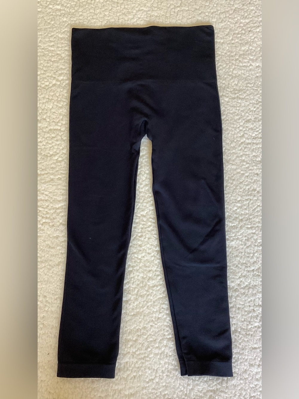 SPANX Black High Waisted Shaping Leggings Size Small Athleisure Minimalist